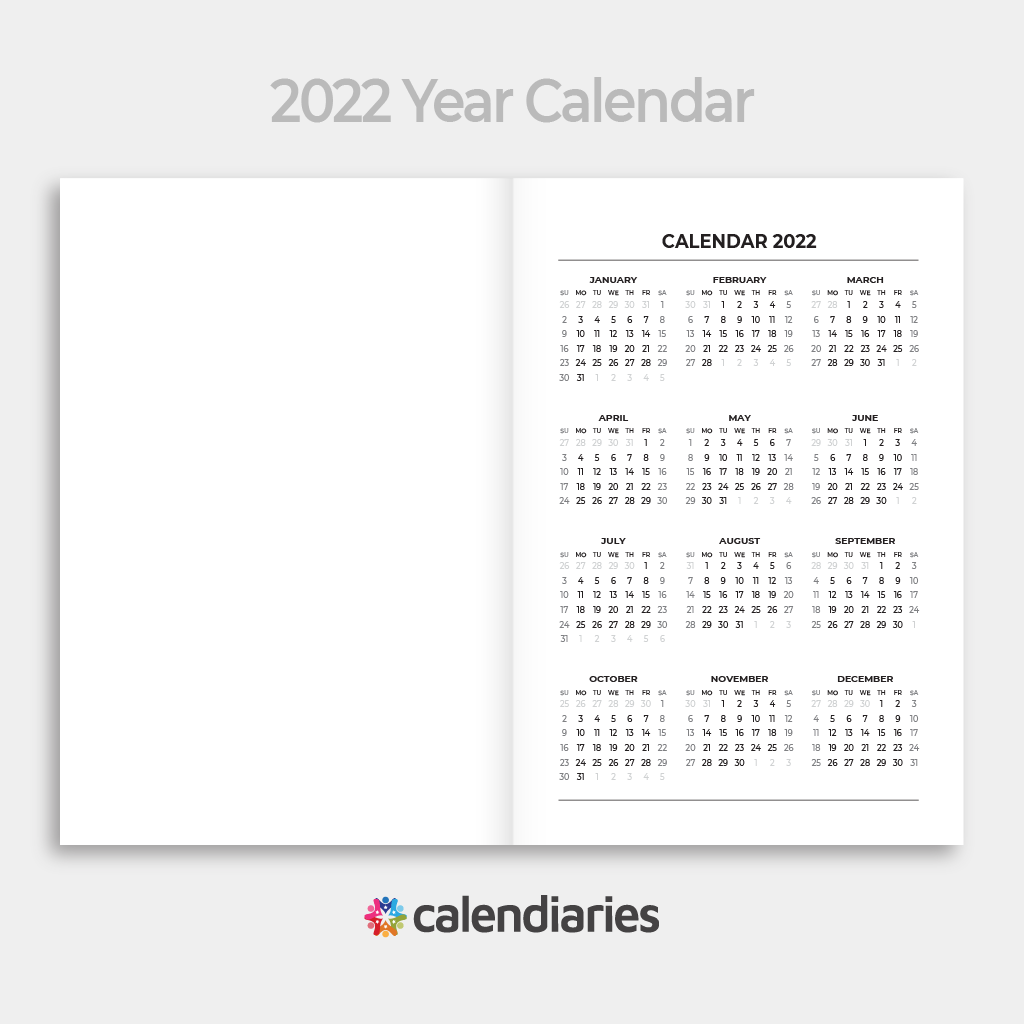2022 Calendar - Year Planner