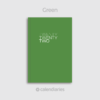 Green Cover / Twenty Twenty Two 2022 Calendar Diary