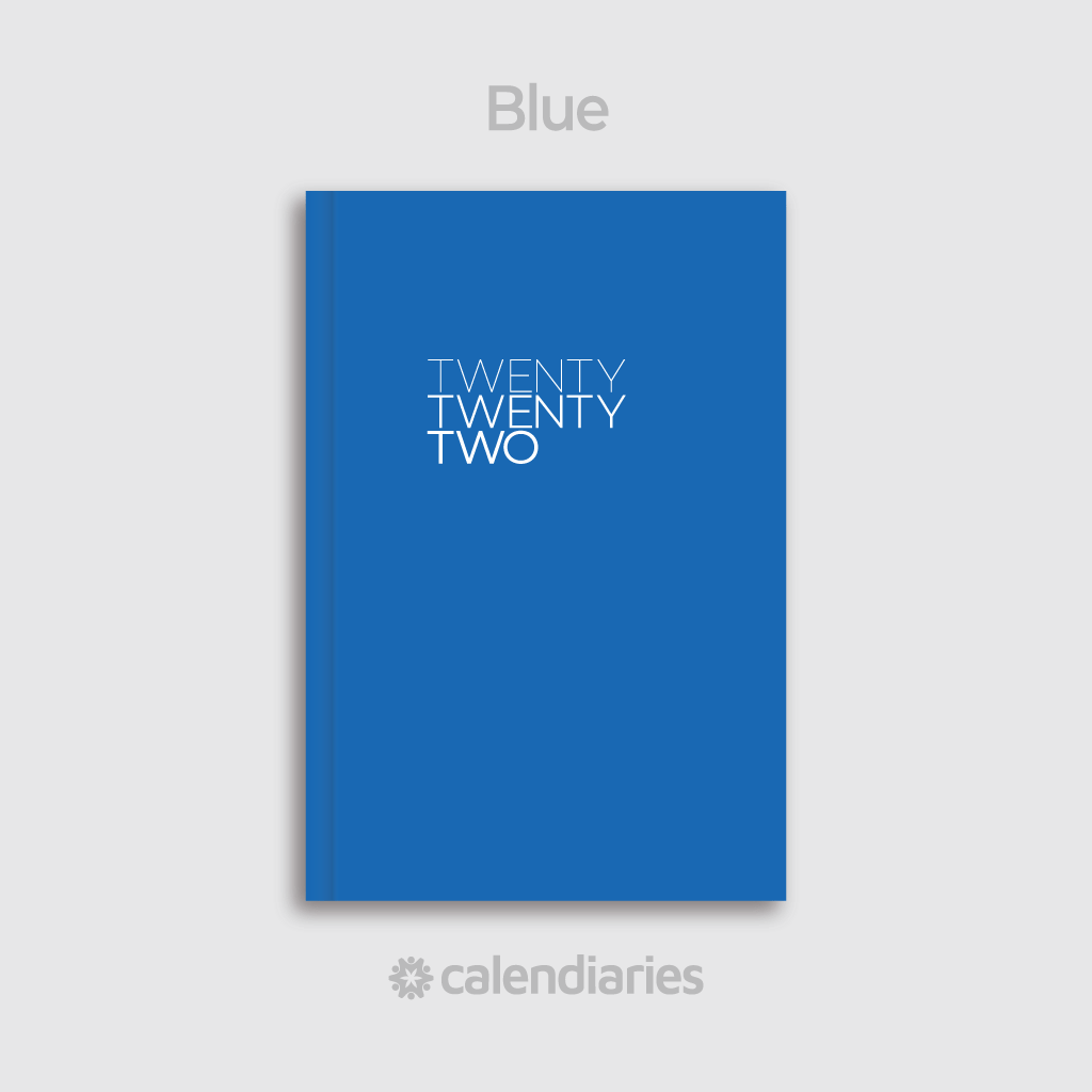 Blue Cover / Twenty Twenty Two 2022 Calendar Diary