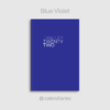 Blue Violet Cover / Twenty Twenty Two 2022 Calendar Diary