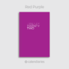 Red Purple Cover / Twenty Twenty Two 2022 Calendar Diary