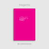 Magenta Cover / Twenty Twenty Two 2022 Calendar Diary