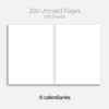 Sketchbook Matte Cover Unruled Notebook, Composition Notebook, Comp Books, Journal, Lab Notes, Writing Book, 100 Sheets, Double Sided, 200 Pages, 8.5x11 inches