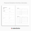 2023 Planner Quarterly Goals & Monthly Calendar Pages - Calendiaries