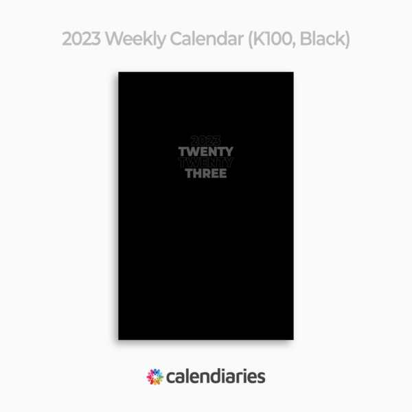 2023 Planner Black Cover