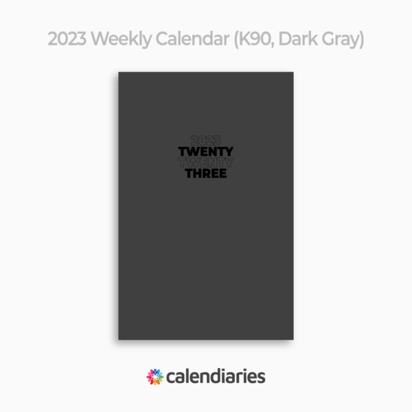 2023 Planner 90% Dark Gray Cover