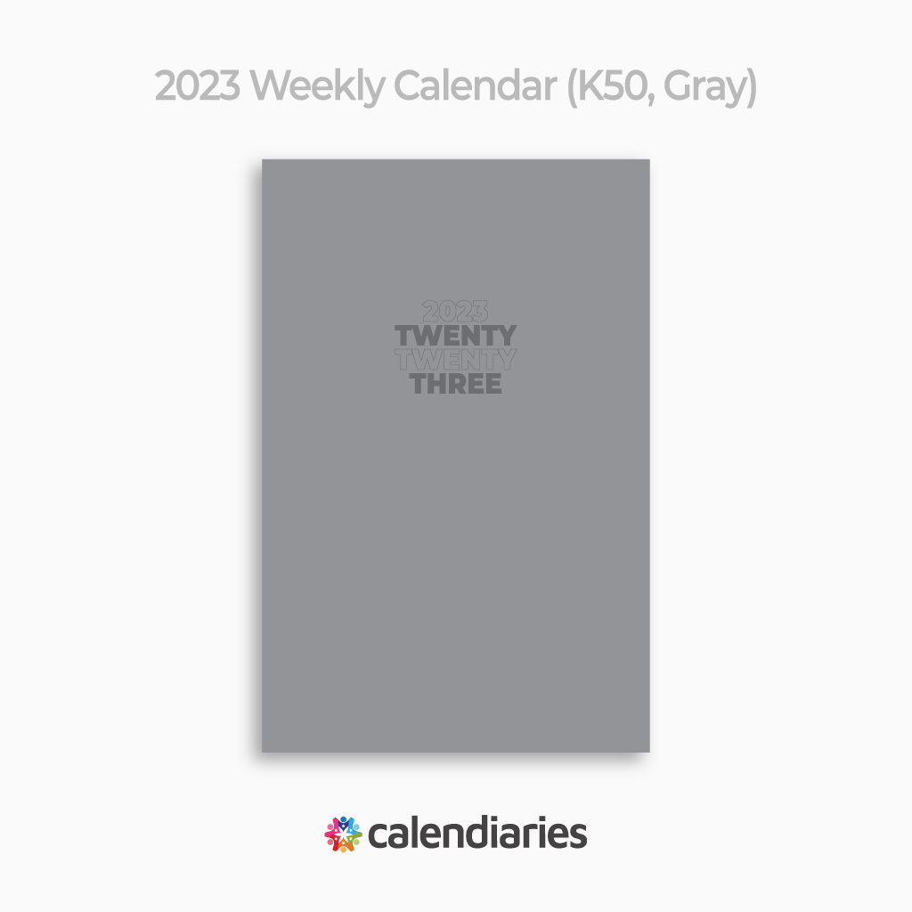 2023 Planner 50% Gray Cover