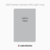 2023 Planner 30% Light Gray Cover