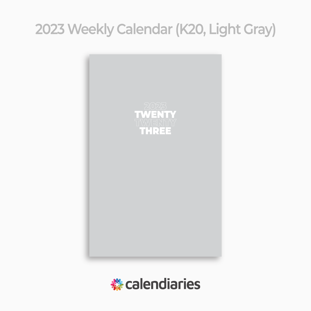 2023 Planner 20% Light Gray Cover