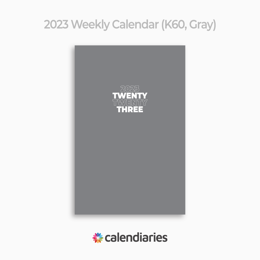 2023 Planner 60% Gray Cover