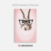 2023 Planner, Pink Rabbit, Twenty Twenty Three Planner, Organizer, Weekly, Planners 2023