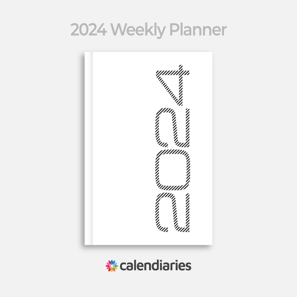 2024 Planner, Stripes, Calendar, Twenty Twenty Four Planner, Organizer, Weekly, Planners 2024