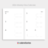 2024 Planner, Calendar, Twenty Twenty Four Planner, Organizer, Weekly, Planners 2024